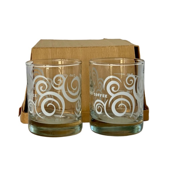 Starbucks Other - NWT Vintage Lot/2 Starbucks Aroma Swirl Espresso Shot Glasses